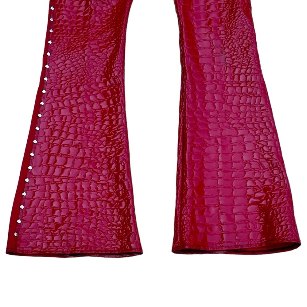 Red Flare Pants - Picture 7 of 16